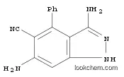 Molecular Structure of 1196450-97-1 (1H-Indazole-5-carbonitrile, 3,6-diamino-4-phenyl-)